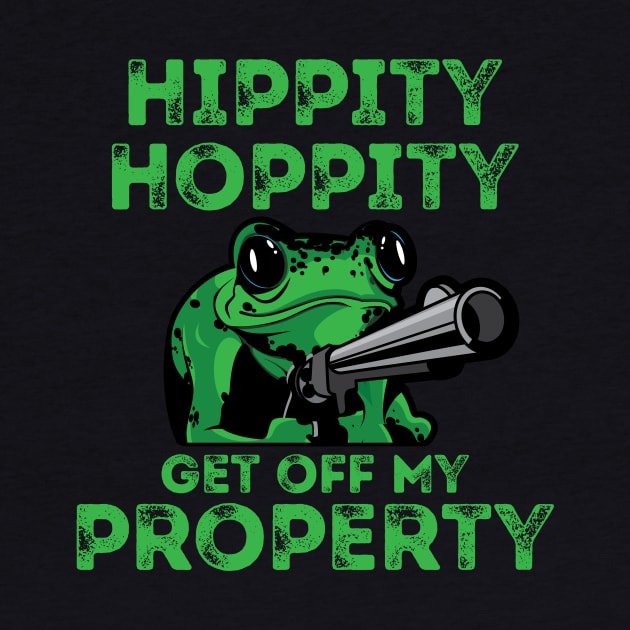 'Hippity Hoppity Get Off My Property' Cute Frog by ourwackyhome